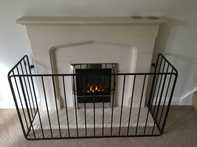 bespoke fireplace with grille