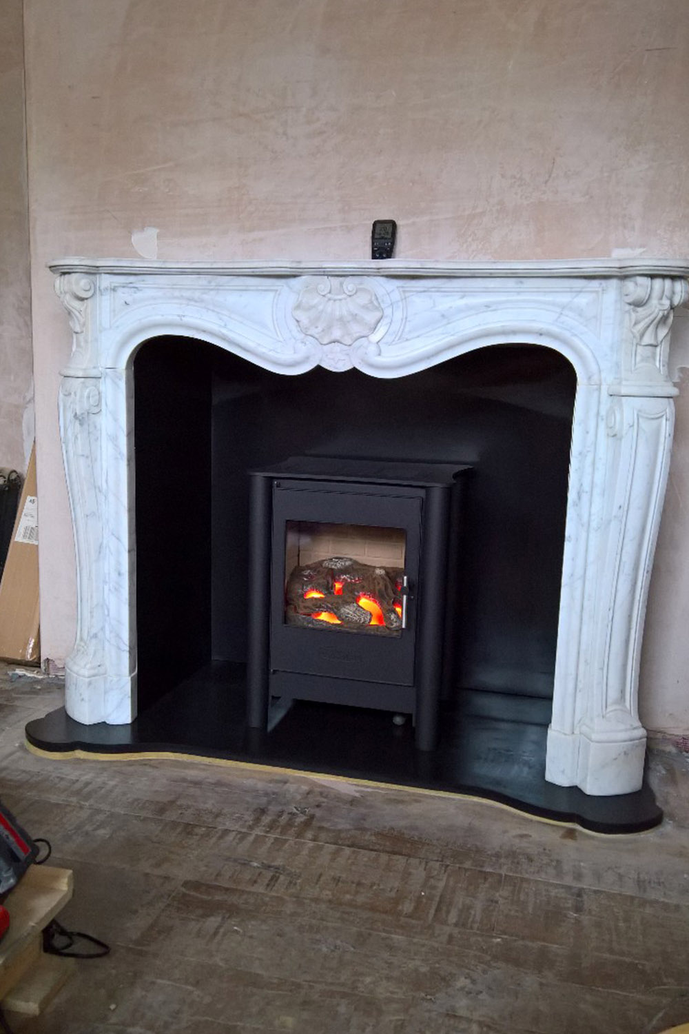 Marble Louis Fireplace Installation Essex